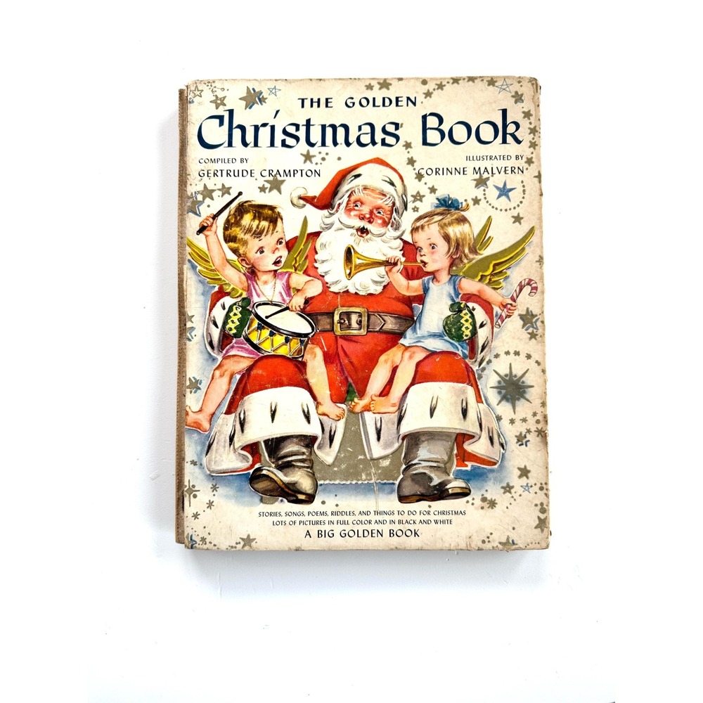 Vintage Golden Christmas Book: 1947 Gertrude Crampton, Corinne Malvern